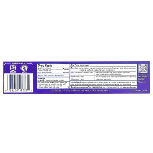 Arm & Hammer, CompleteCare, зубная паста с фторидом против кариеса, свежая мята, 170 г (6 унций)