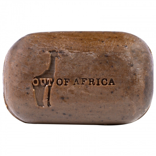 Out of Africa, Кусковое мыло с чистым маслом ши, африканское черное, 3 куска, по 4 унции (120 г) каждое
