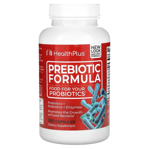 Health Plus, Пребиотическая формула, 500 мг, 180 капсул