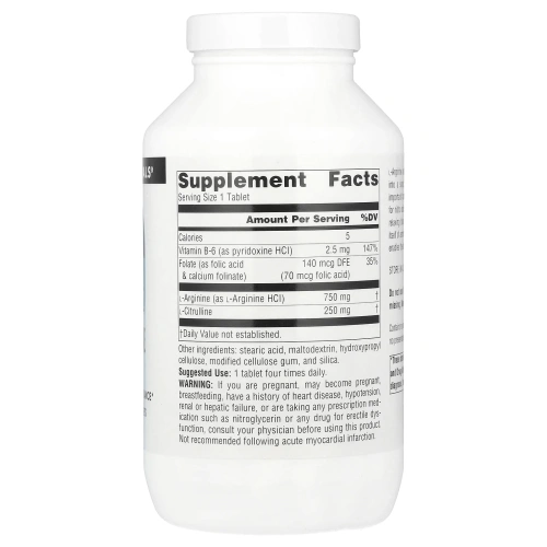 Source Naturals, Комплекс L-аргинина L-цитруллина, 1000 мг, 240 таблеток