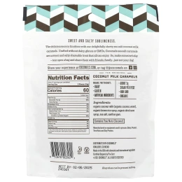 Cocomels, карамельные конфеты из кокосового молока, с морской солью, 99 г (3,5 унции)