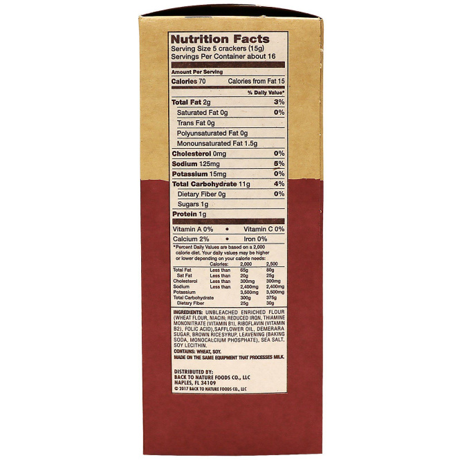 Back to Nature, Классические круглые крекеры, 8.5 унций (240 г)