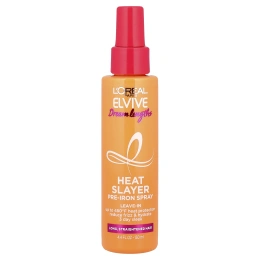 L'Oréal, Elvive, Dream Lengths, Heat Slayer, спрей перед утюгом, для длинных, выпрямленных волос, 130 мл (4,4 жидк. Унции)