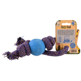 Beco Pets, Экологически безопасный мячик на веревочке для собак, маленький, синий, 1 мячик