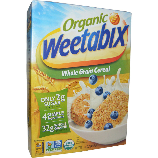 Weetabix, Органическая, цельнозерновая каша, 14 унций (400 г)