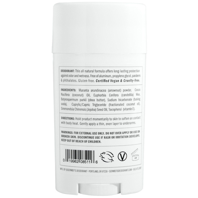 Schmidt's, Без запаха, 3,25 унций (92 г)