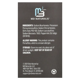 M3 Naturals, Retainer Cleaner, мята, 120 таблеток