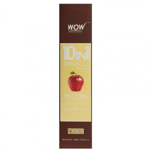 Wow Skin Science, чудесный спрей-тоник «10-в-1» с яблочным уксусом, 200 мл (6,8 жидк. унции)
