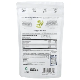 Micro Ingredients, цинк, кверцетин и витамин C, 240 капсул