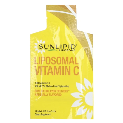 SunLipid, липосомальный витамин C, с натуральными ароматизаторами, 30 пакетиков по 5,0 мл (0,17 унции)