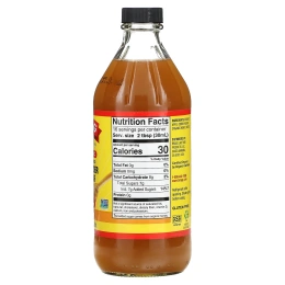 Bragg, органический яблочный уксус с медом, 473 мл (16 жидк. унций)