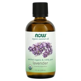 Now Foods Сертифицированное органическое лавандовое масло 4 жидких унции