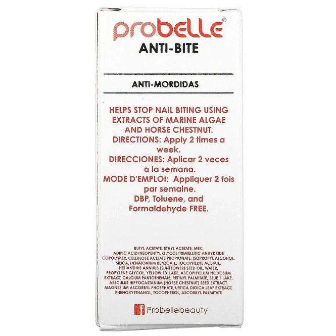 Probelle, Anti-Bite, базовое покрытие, 15 мл (0,5 жидк. Унции)