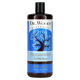 Dr. Woods, Кастильское мыло Чистая мята, 32 жидких унции (946 мл)