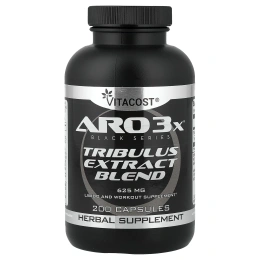 Vitacost, ARO3X® Black Series, смесь экстрактов якорцов, 625 мг, 200 капсул