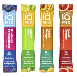 IQBAR, IQMIX®, смесь для увлажнения, чистоты и настроения, набор разных вкусов, 20 стиков по 8 г (0,28 унции)