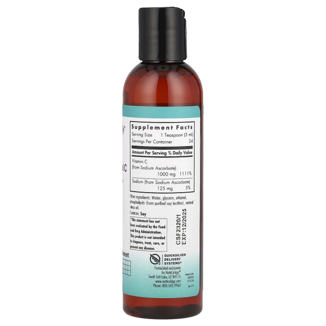 Nutricology, Микро липосомальный витамин С, 4 жидких унции (120 мл)