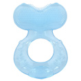 Nuby, Teethe-eez, силиконовый прорезыватель, для детей от 3 месяцев, синий, 1 штука