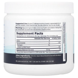 KAL, Успокаивающий магний в порошке, голубика, 256 г (9 унций)