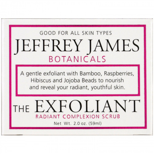 Jeffrey James Botanicals, Отшелушивающий скраб для сияния кожи, 2.0 унции (59 мл)