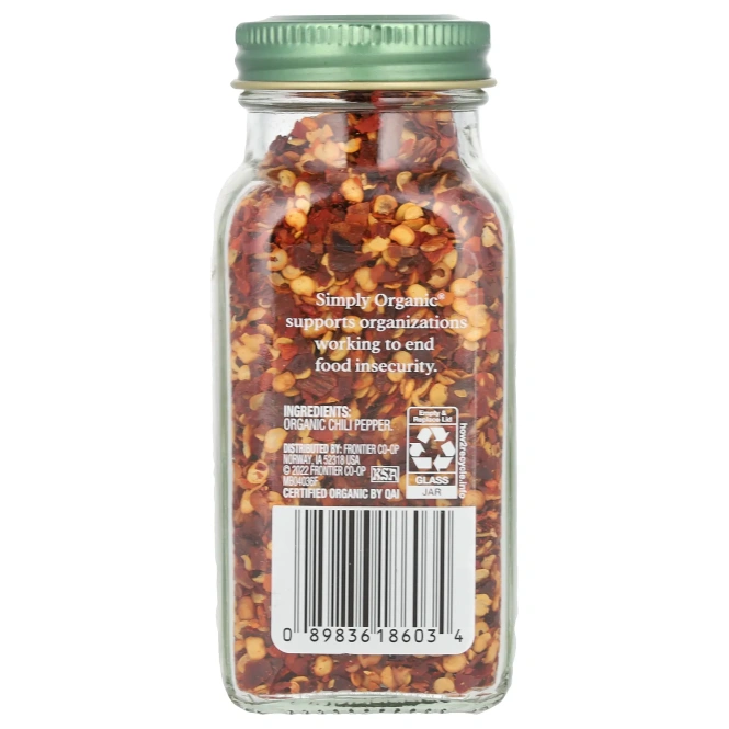 Simply Organic, Молотый красный перец, 45 г (1,59 унции)