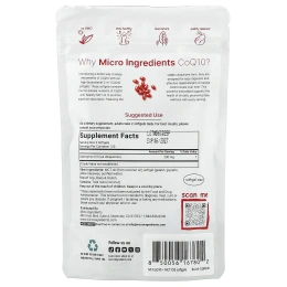 Micro Ingredients, коэнзим Q10, 240 мягких таблеток (100 мг в 1 капсуле)