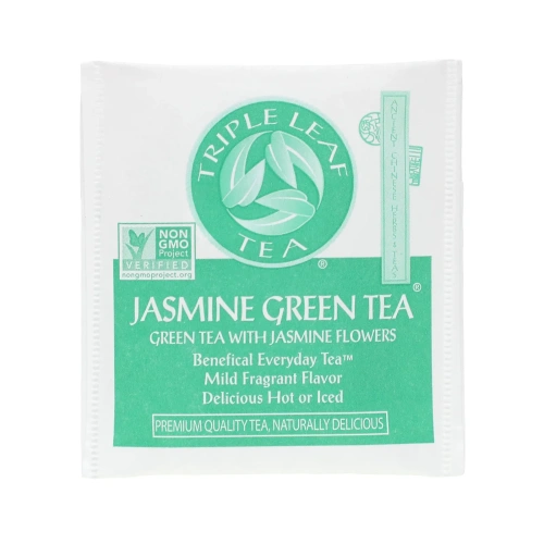 Triple Leaf Tea, Зеленый Чай с Жасмином, 20 Пакетиков, 1.4 унции (40 г)
