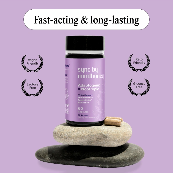 Mindhoney, Sync, адаптогенные и ноотропные, 60 капсул
