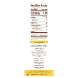 Simple Mills, Натуральные безглютеновые крекеры с миндальной мукой, фермерский чеддер, 6 упаковок, по 0,8 унции (23 г) каждая