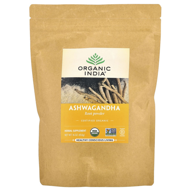 Organic India, Порошок из корня ашваганды, 454 г (16 унций)
