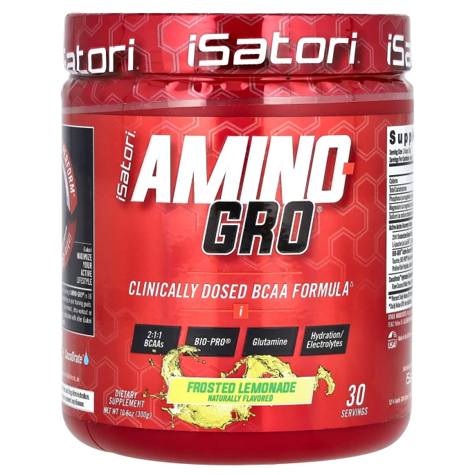 Isatori, Amino-Gro, глазированный лимонад, 300 г (10,6 унции)