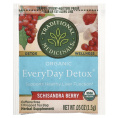 Traditional Medicinals, Organic EveryDay Detox®, ягоды гибискуса и лимонника, без кофеина, 16 чайных пакетиков в упаковке, 24 г (0,85 унции)