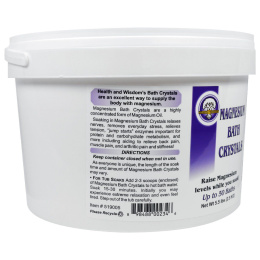 Health and Wisdom Inc., Кристаллы магния для ванны, 5,5 фунта (2,5 кг)