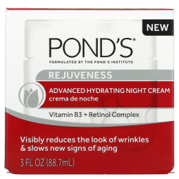 Pond's, Rejuveness, Улучшенный увлажняющий ночной крем, 3 жидких унции (88,7 мл)