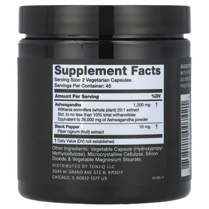 Toniiq, Ашваганда`` 90 капсул