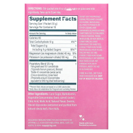 UpSpring, MilkFlow, электролиты, пажитник и кникус, напиток со вкусом ягод, 16 пакетиков по 10 г (0,35 унции)