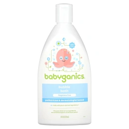 BabyGanics, Пена для ванны, не содержит отдушки, 20 жидких унций (591 мл)