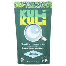 Kuli Kuli, Organic Superfood Latte, ваниль и лаванда, 75,7 г (2,67 унции)