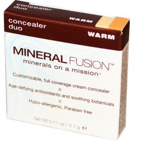 Mineral Fusion, Корректор Duo, теплый оттенок, 0,11 унции (3,1 г)