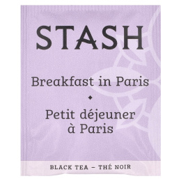 Stash Tea, черный чай, «Завтрак в Париже», 18 чайных пакетиков, 36 г (1,2 унции)