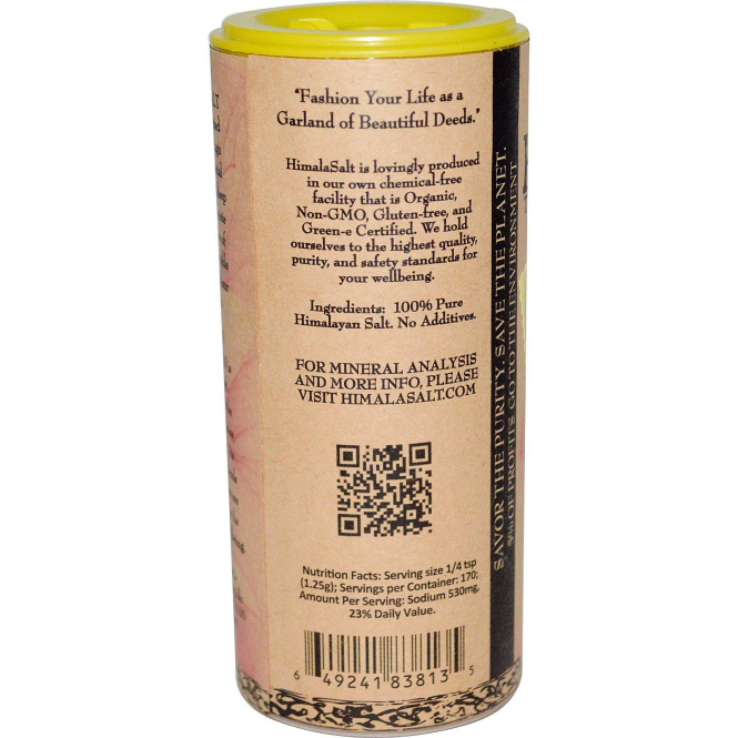 HimalaSalt, Древняя гималайская морская соль (170 г)