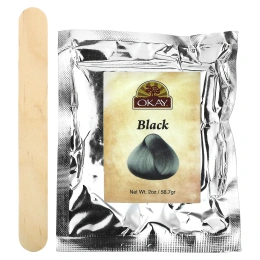 Okay Pure Naturals, хна, стойкая краска для волос, черный, 56,7 г (2 унции)
