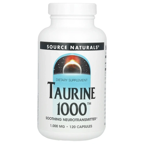 Source Naturals, Taurine 1000, 1,000 мг, 120 капсул