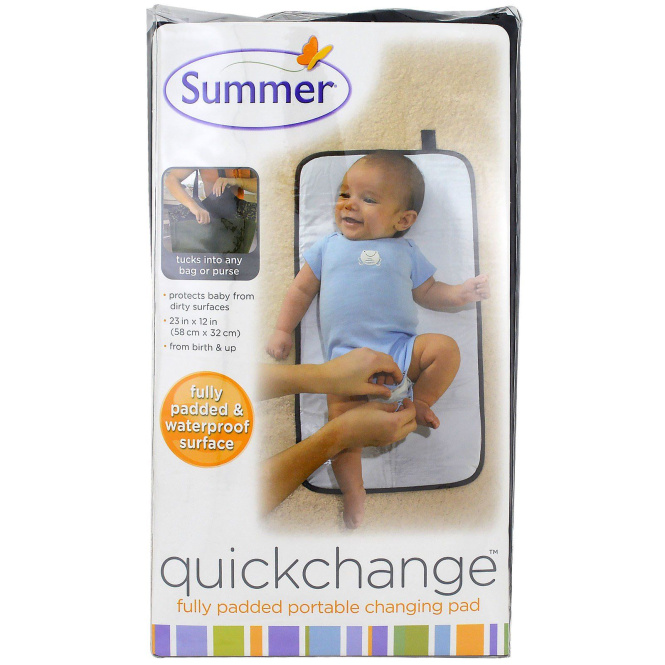 Summer Infant, Quickchange, портативная мягкая пеленка, 1 штука