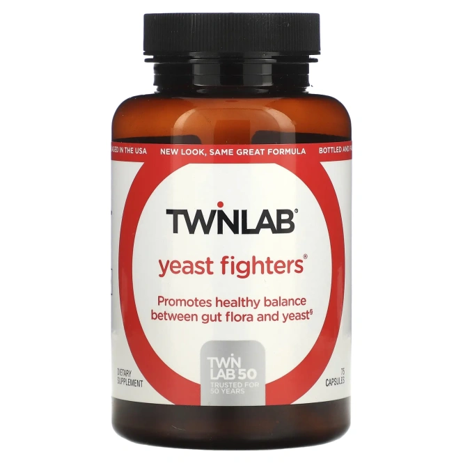 TwinLab, Yeast Fighters 75 капсул