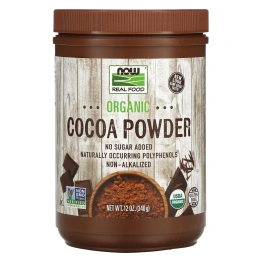 NOW Real Food Cocoa Lovers органический Какао-порошок, 340 г