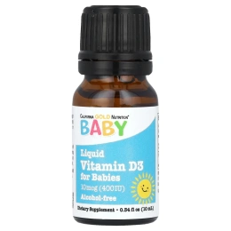 Детский Витамин Д3 в каплях California Gold Nutrition 10 мкг 400 МЕ, 0,34 ж.унц. (10 мл)
