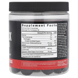 Force Factor, Longjack Tongkat Ali Gummies, Mixed Berry Lemonade, 400 mg, 90 Gummies (133 mg Per Gummy)