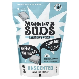 Molly's Suds, капсулы для стирки, без отдушек, 60 капсул, 0,84 кг (29,63 унции)