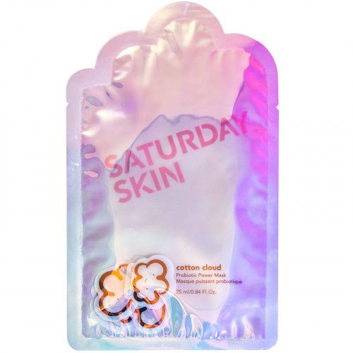 Saturday Skin, Cotton Cloud, пробиотическая маска, 1 шт.